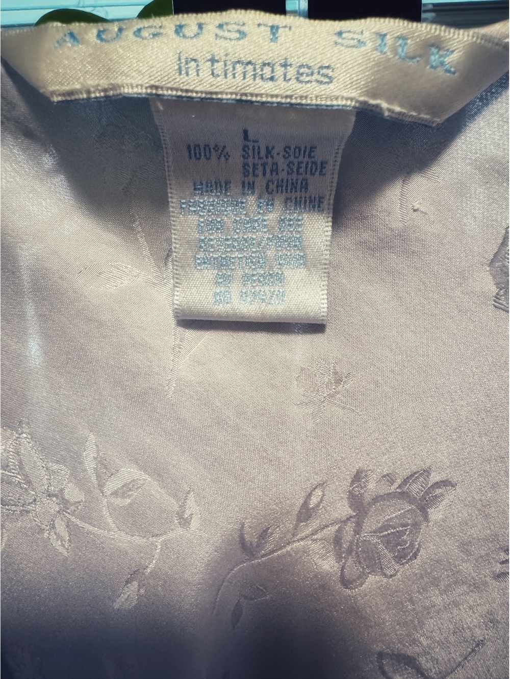 Vintage August Silk 100% Silk Slip Dress | L | Lavender | 90s Y2K Chemise - Picture 3 of 3